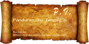 Pandureszku Imogén névjegykártya